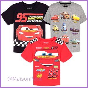 100% Cotton Short Sleeve Graphic Tee 3 Pack Regular Fit Crew Neck